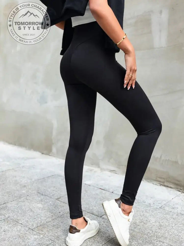 Lange Magic Lift - Leggings: Schlankmachende hohe Taille und herzförmige Naht! - Tomorrow Style