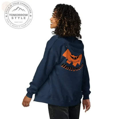 Luxuriöser Damen - Kapuzenpullover aus schwerem Fleece mit Reißverschluss - Tomorrow Style