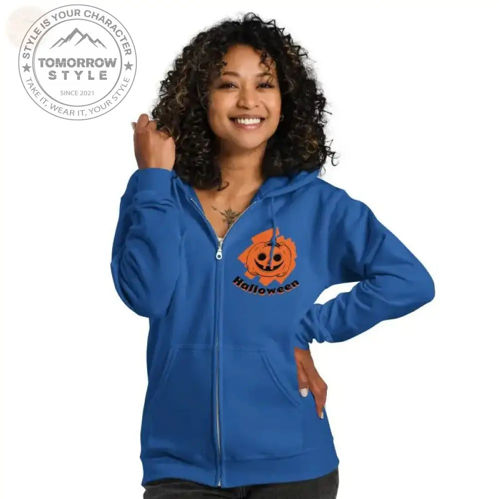 Luxuriöser Damen - Kapuzenpullover aus schwerem Fleece mit Reißverschluss - Tomorrow Style