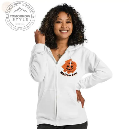 Luxuriöser Damen - Kapuzenpullover aus schwerem Fleece mit Reißverschluss - Tomorrow Style