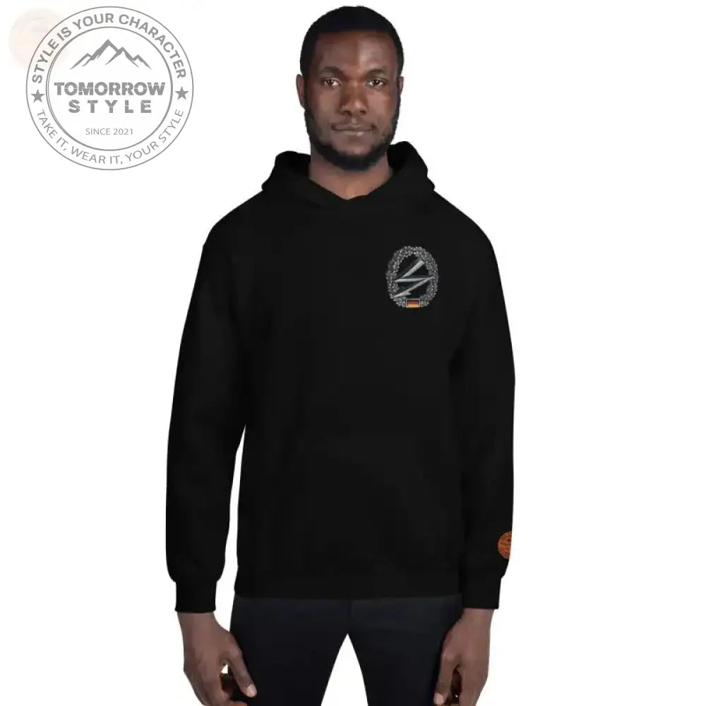 Machen Sie es sich gemütlich in unserem bestickten Premium - Hoodie der Bundeswehr - Tomorrow Style