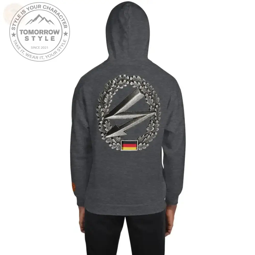 Machen Sie es sich gemütlich in unserem bestickten Premium - Hoodie der Bundeswehr - Tomorrow Style