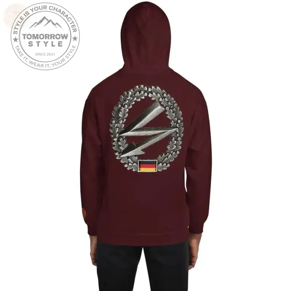 Machen Sie es sich gemütlich in unserem bestickten Premium - Hoodie der Bundeswehr - Tomorrow Style