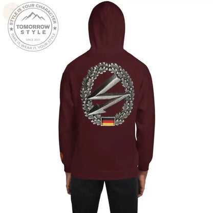 Machen Sie es sich gemütlich in unserem bestickten Premium - Hoodie der Bundeswehr - Tomorrow Style