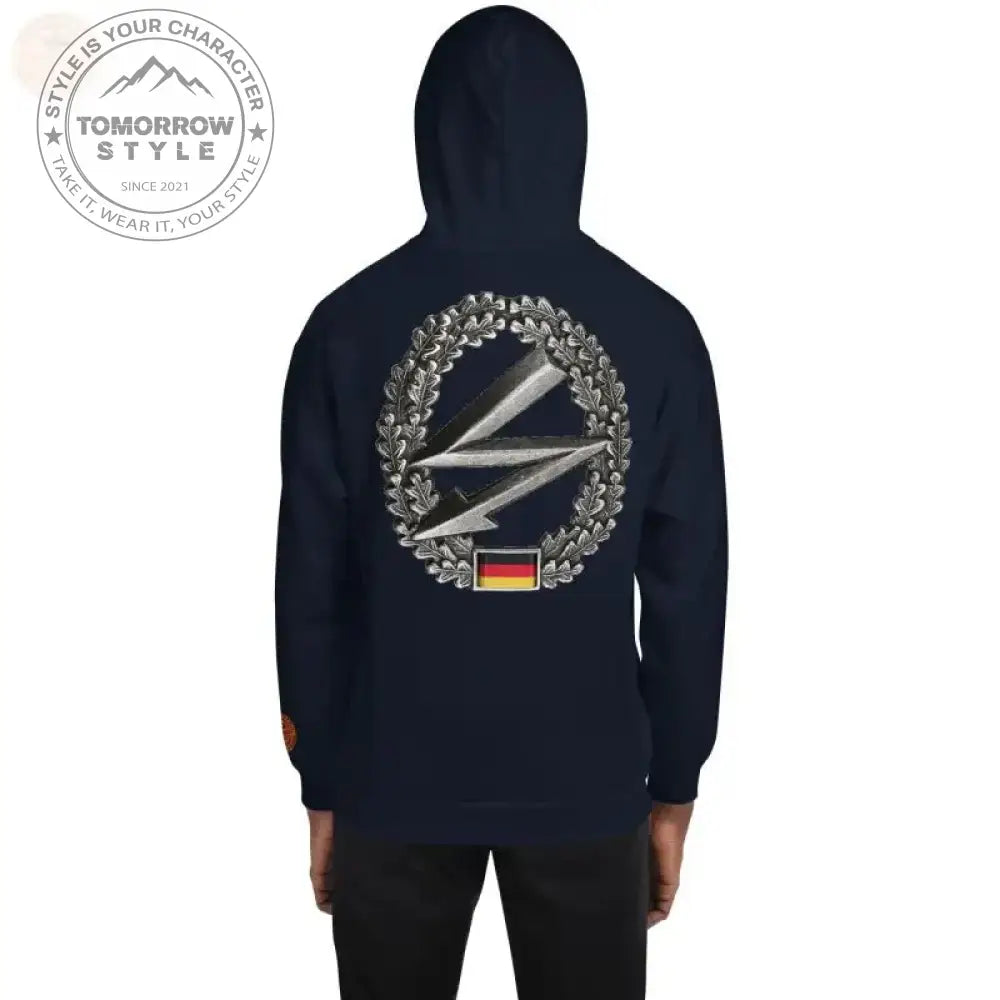 Machen Sie es sich gemütlich in unserem bestickten Premium - Hoodie der Bundeswehr - Tomorrow Style