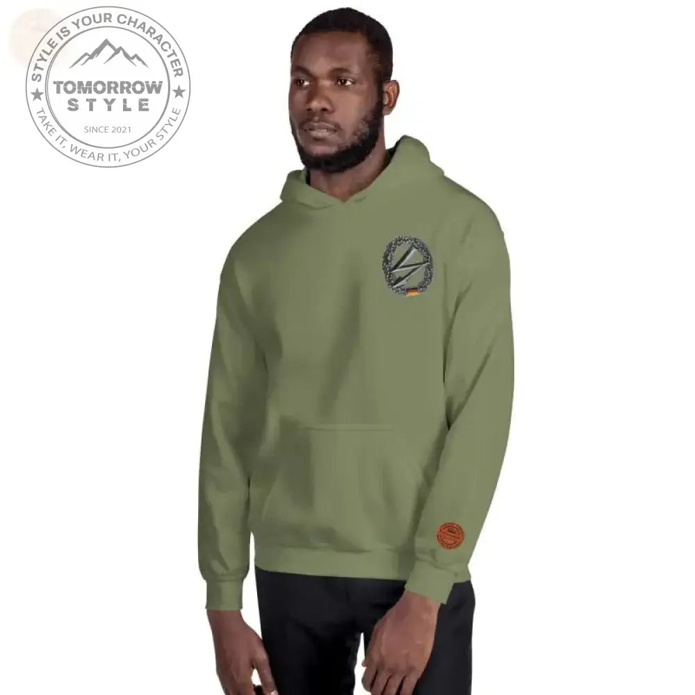 Machen Sie es sich gemütlich in unserem bestickten Premium - Hoodie der Bundeswehr - Tomorrow Style