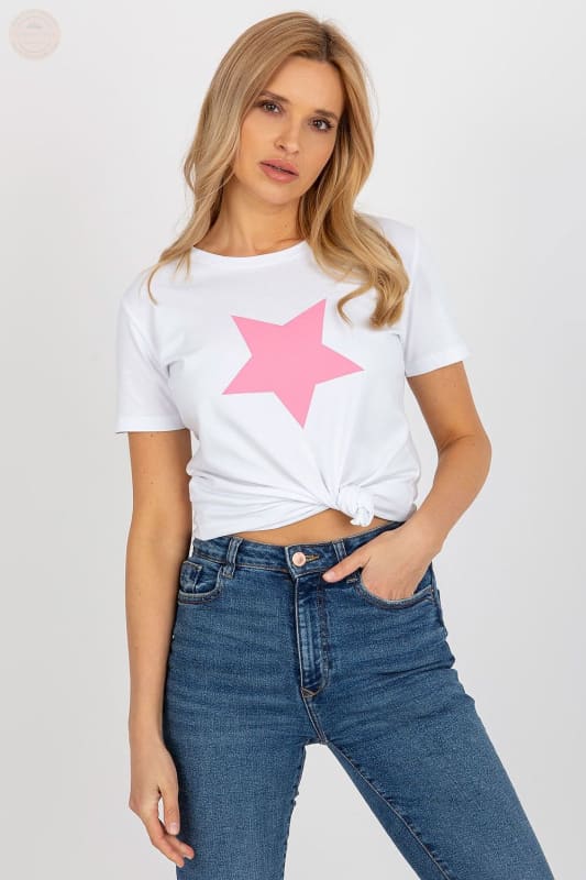 Machen Sie mit dem Damen - T-Shirt – Kurzarm - Print - Top auf sich aufmerksam - Tomorrow Style