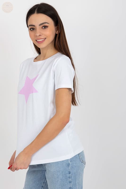 Machen Sie mit dem Damen - T-Shirt – Kurzarm - Print - Top auf sich aufmerksam - Tomorrow Style