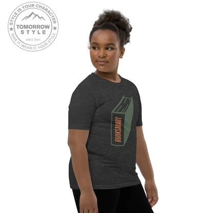 Mädchen Kurzarm T-Shirt mit bedrucktem Bücher - Motiv - Tomorrow Style