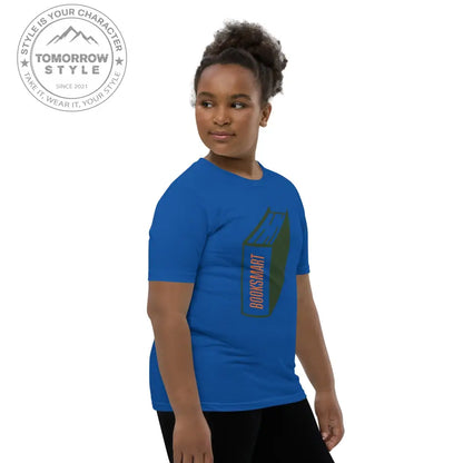 Mädchen Kurzarm T-Shirt mit bedrucktem Bücher - Motiv - Tomorrow Style