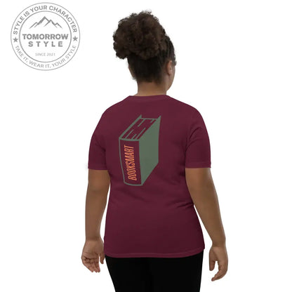 Mädchen Kurzarm T-Shirt mit bedrucktem Bücher - Motiv - Tomorrow Style