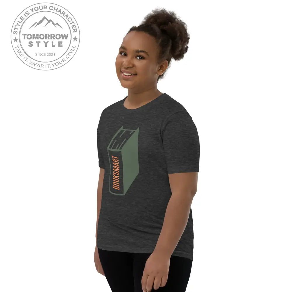 Mädchen Kurzarm T-Shirt mit bedrucktem Bücher - Motiv - Tomorrow Style