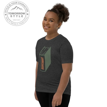 Mädchen Kurzarm T-Shirt mit bedrucktem Bücher - Motiv - Tomorrow Style