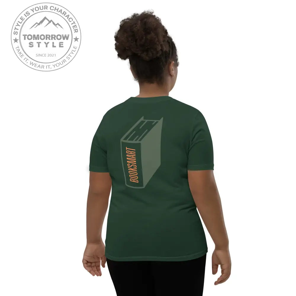 Mädchen Kurzarm T-Shirt mit bedrucktem Bücher - Motiv - Tomorrow Style