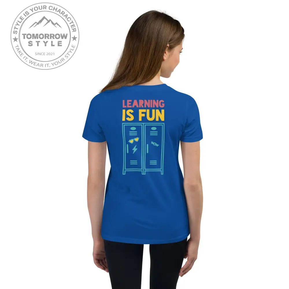 Mädchen Kurzarm T-Shirt mit Schulmotiv - Tomorrow Style