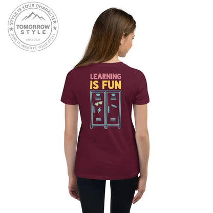 Mädchen Kurzarm T-Shirt mit Schulmotiv - Tomorrow Style