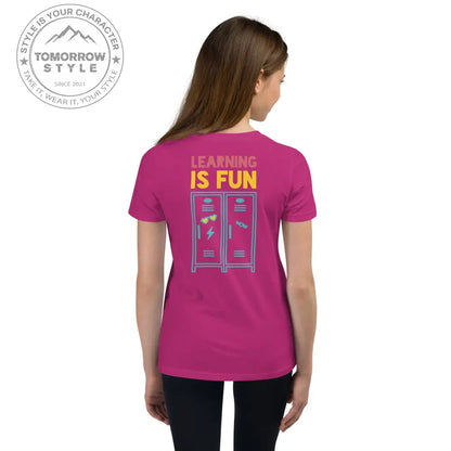 Mädchen Kurzarm T-Shirt mit Schulmotiv - Tomorrow Style