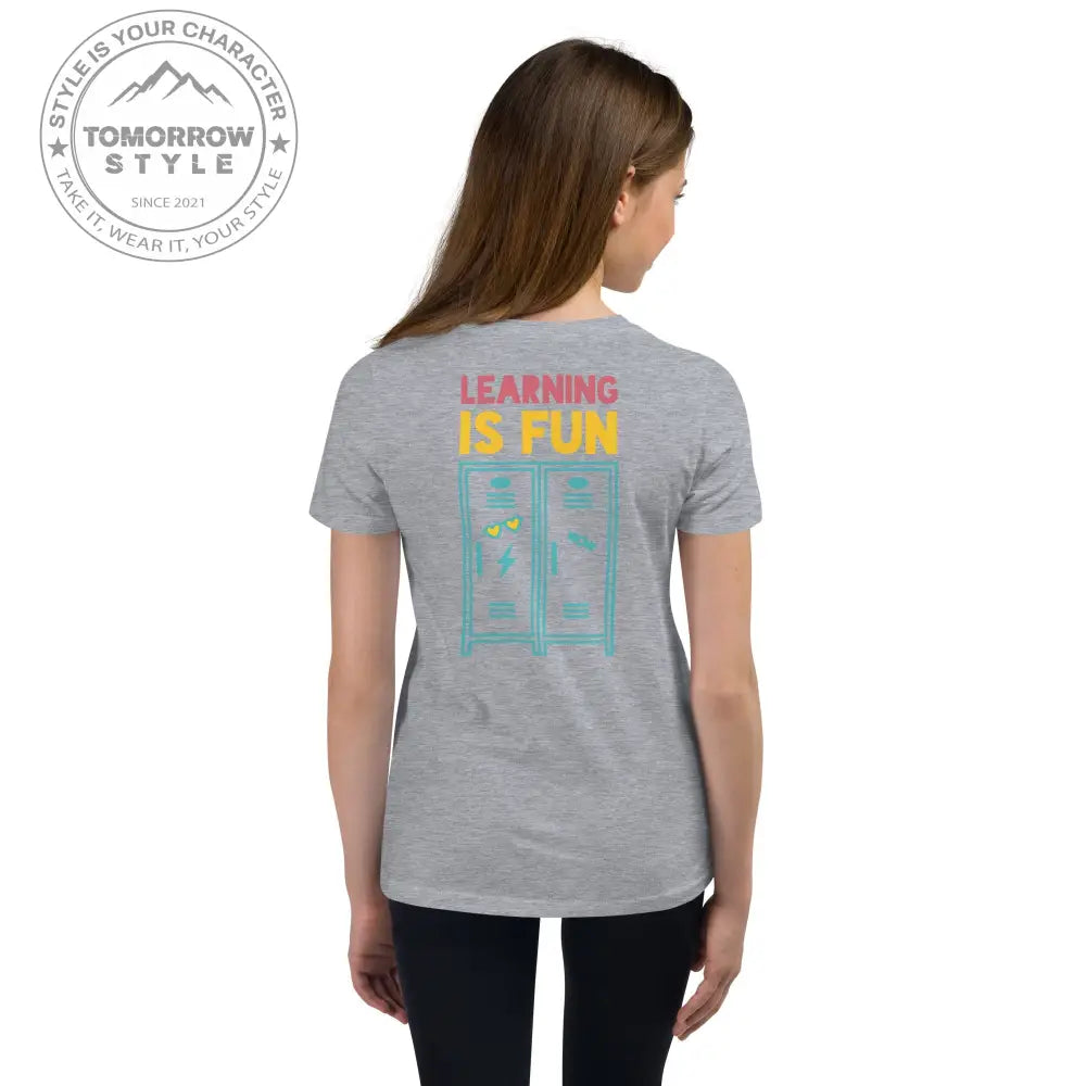 Mädchen Kurzarm T-Shirt mit Schulmotiv - Tomorrow Style