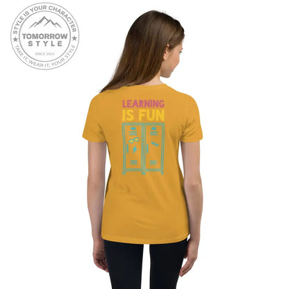 Mädchen Kurzarm T-Shirt mit Schulmotiv - Tomorrow Style