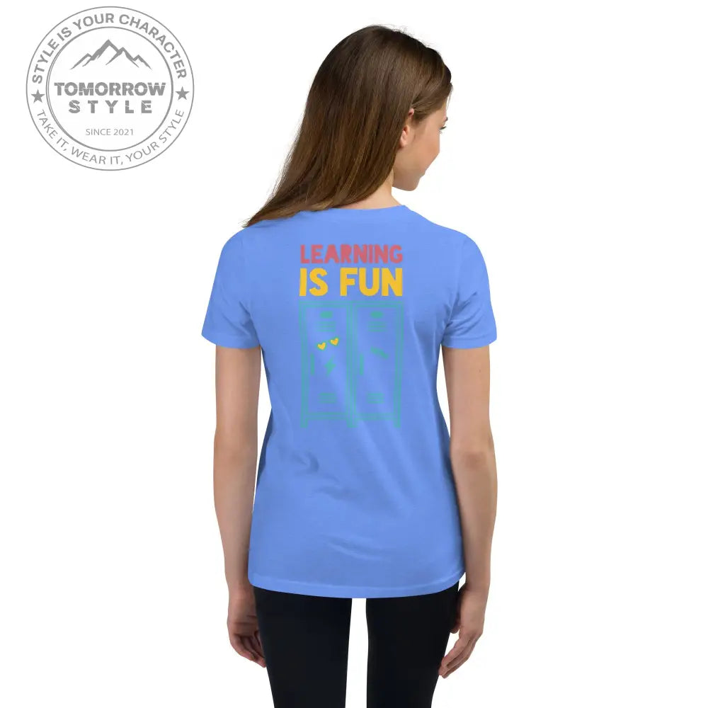 Mädchen Kurzarm T-Shirt mit Schulmotiv - Tomorrow Style