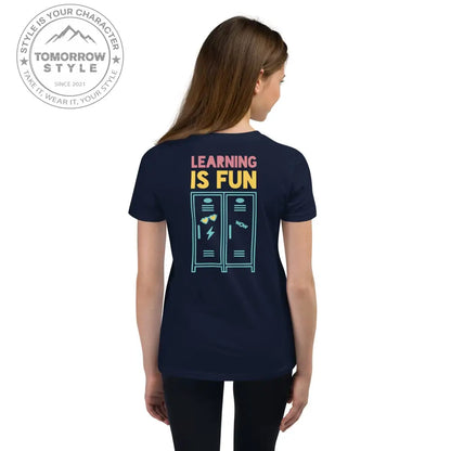 Mädchen Kurzarm T-Shirt mit Schulmotiv - Tomorrow Style