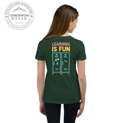 Mädchen Kurzarm T-Shirt mit Schulmotiv - Tomorrow Style