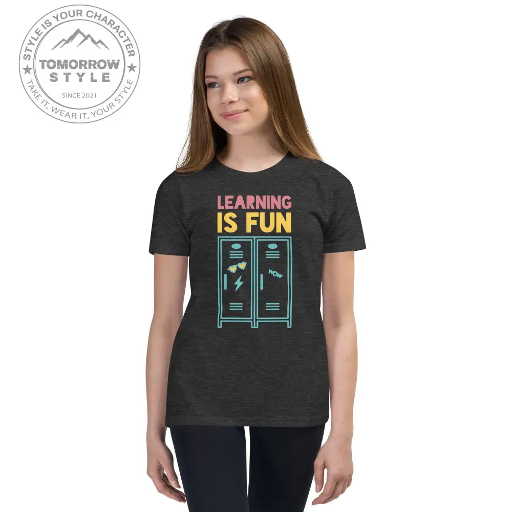 Mädchen Kurzarm T-Shirt mit Schulmotiv - Tomorrow Style