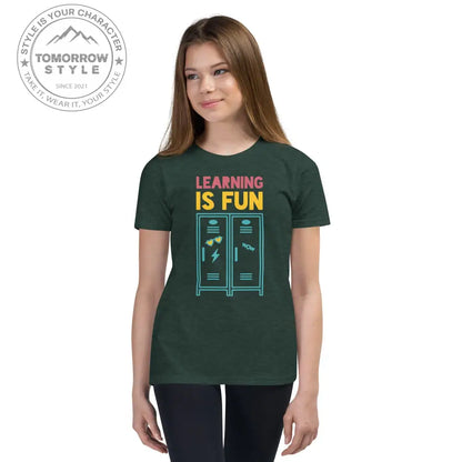 Mädchen Kurzarm T-Shirt mit Schulmotiv - Tomorrow Style