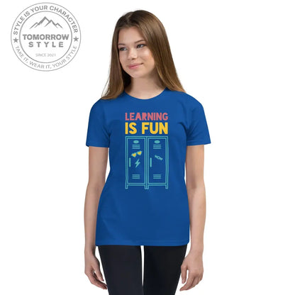 Mädchen Kurzarm T-Shirt mit Schulmotiv - Tomorrow Style