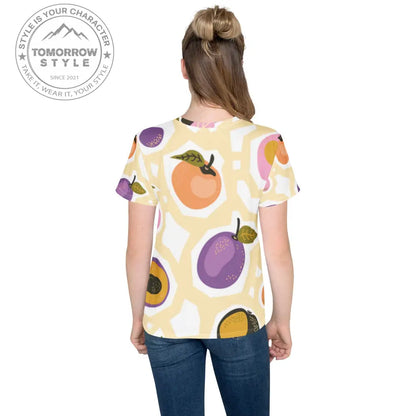Mädchen Rundhals T-Shirt mit Obstmuster - Tomorrow Style