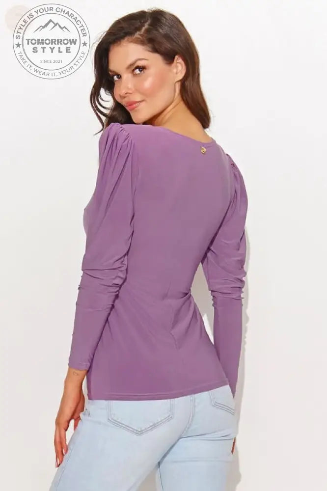 Modische Bluse mit V - Ausschnitt - Tomorrow Style