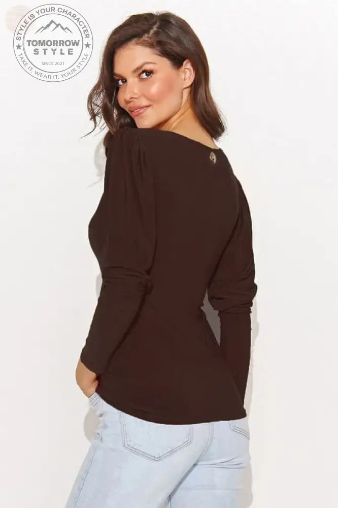 Modische Bluse mit V - Ausschnitt - Tomorrow Style