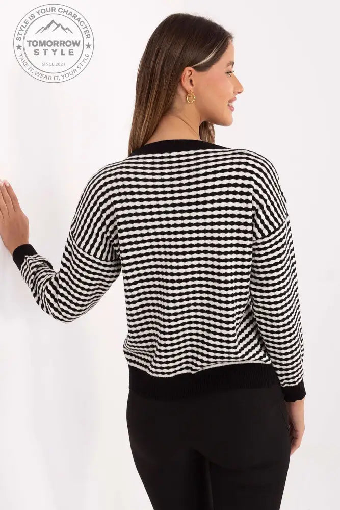 Modischer Damenpullover mit zeitlosem Streifenmuster - Tomorrow Style