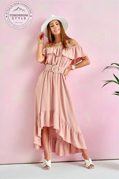 Modisches Schulterfreies Maxikleid: Zeitlose Eleganz Pur