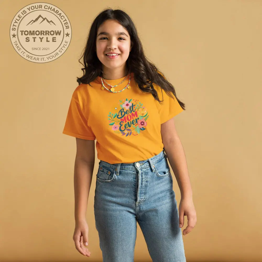 Mom’s bester Fan“ – Mädchen Classic T-Shirt mit dem charmanten „Best Mom Ever“ - Print - Tomorrow Style