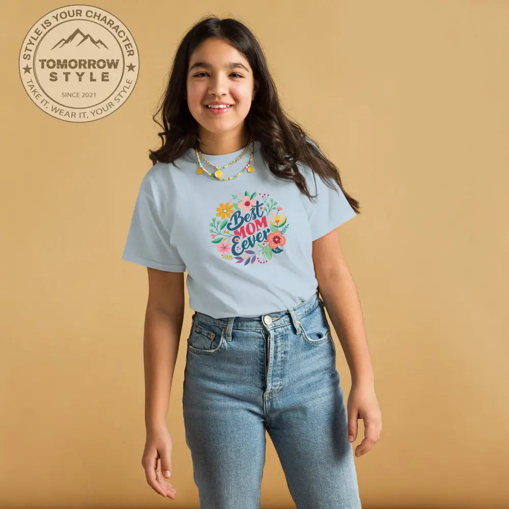Mom’s bester Fan“ – Mädchen Classic T-Shirt mit dem charmanten „Best Mom Ever“ - Print - Tomorrow Style