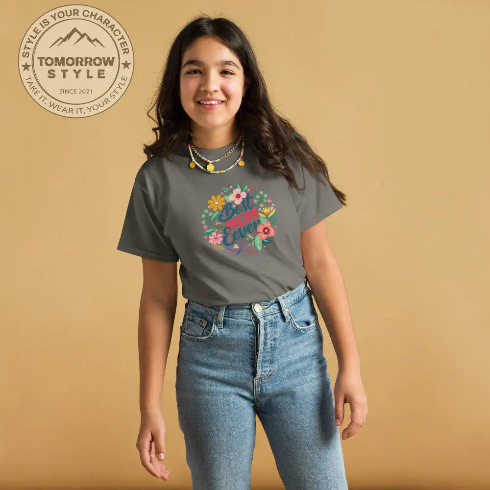Mom’s bester Fan“ – Mädchen Classic T-Shirt mit dem charmanten „Best Mom Ever“ - Print - Tomorrow Style