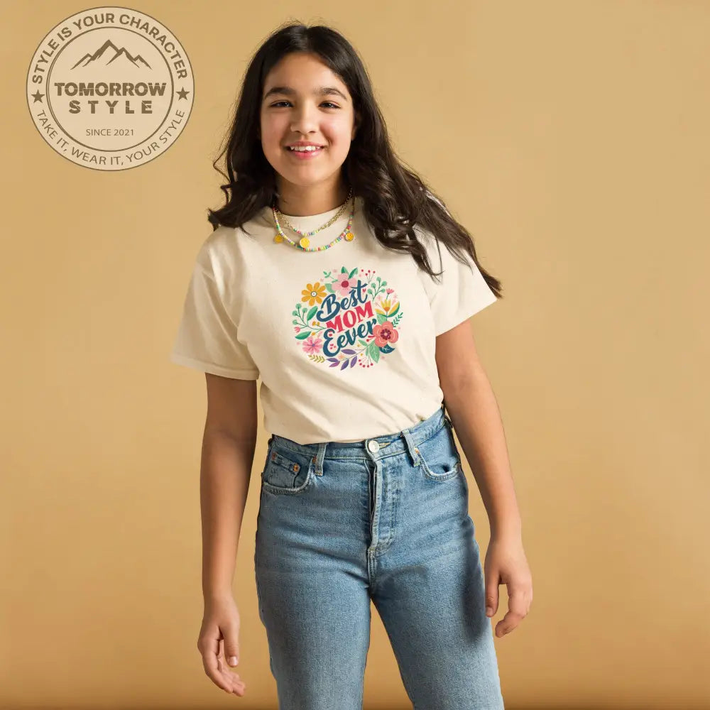 Mom’s bester Fan“ – Mädchen Classic T-Shirt mit dem charmanten „Best Mom Ever“ - Print - Tomorrow Style