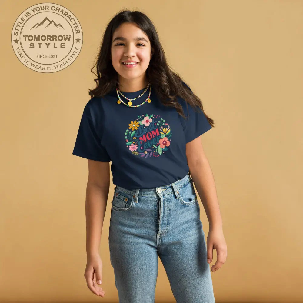 Mom’s bester Fan“ – Mädchen Classic T-Shirt mit dem charmanten „Best Mom Ever“ - Print - Tomorrow Style