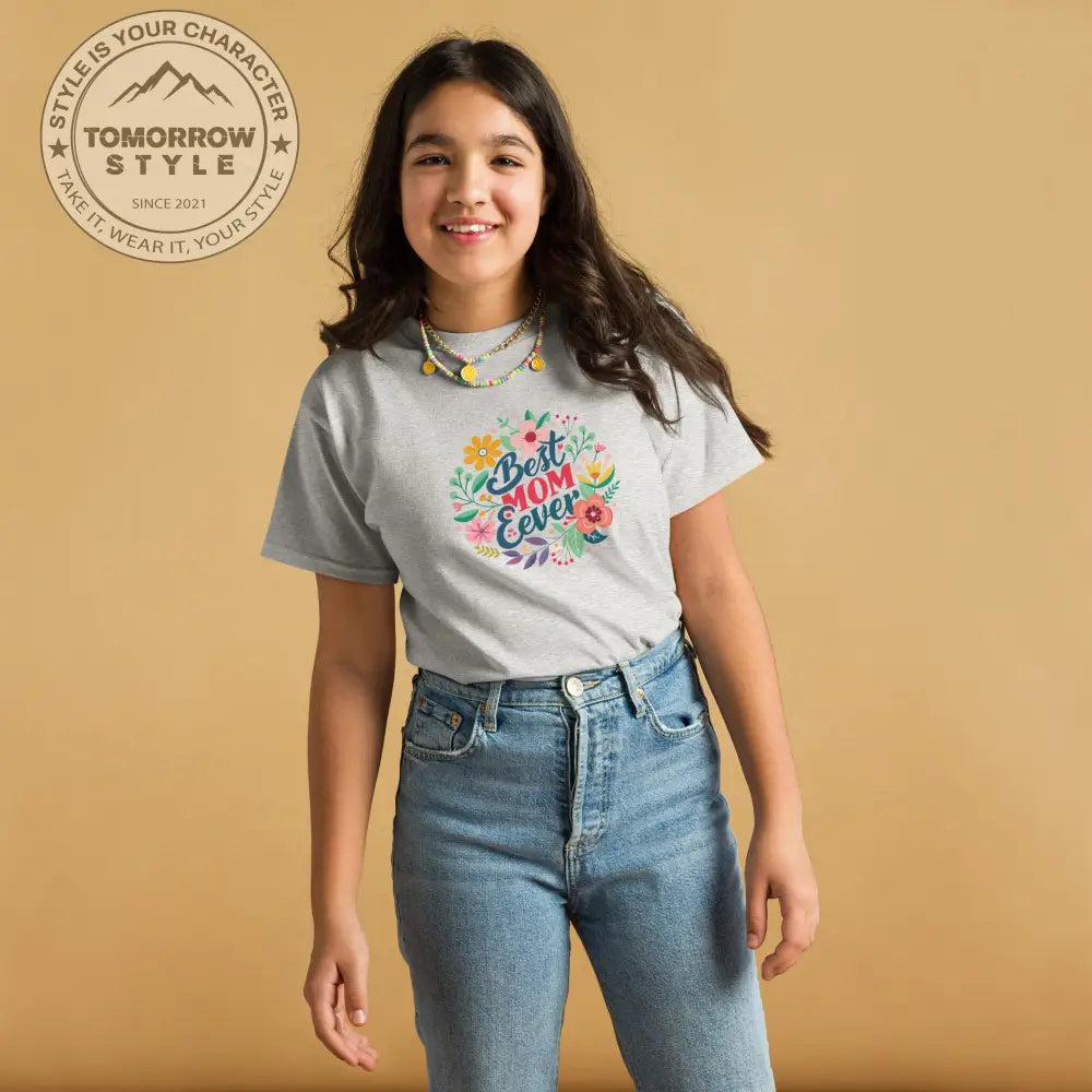 Mom’s bester Fan“ – Mädchen Classic T-Shirt mit dem charmanten „Best Mom Ever“ - Print - Tomorrow Style