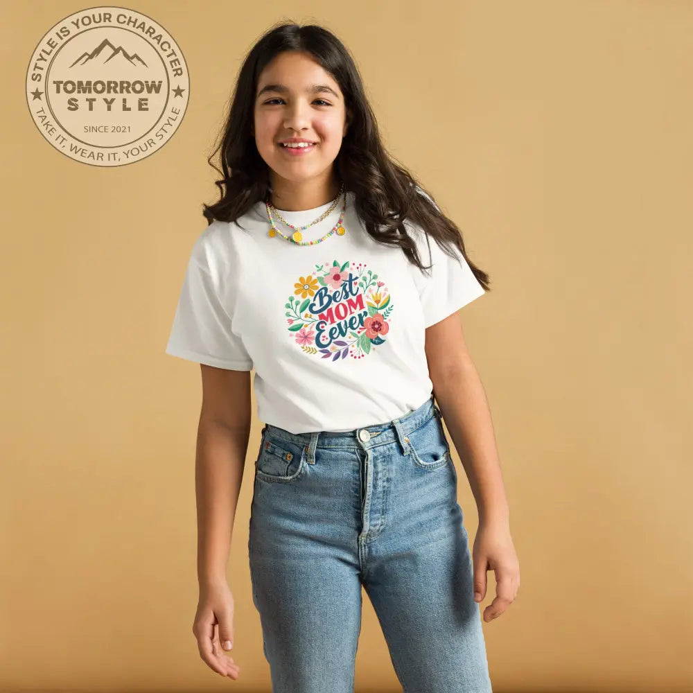 Mom’s bester Fan“ – Mädchen Classic T-Shirt mit dem charmanten „Best Mom Ever“ - Print - Tomorrow Style