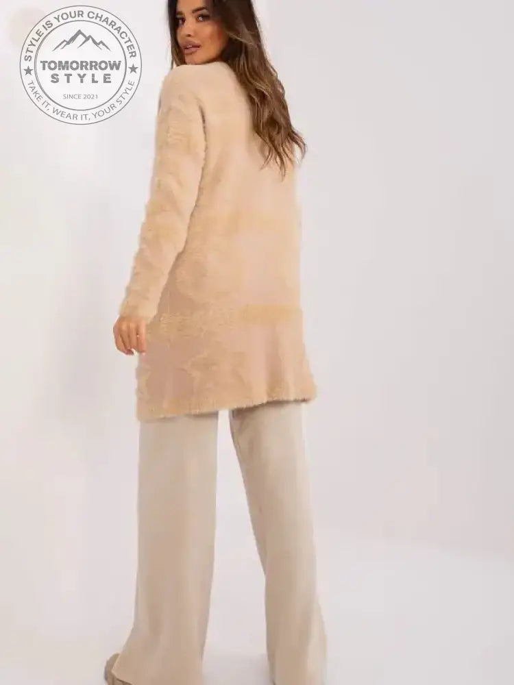 Offener Strick - Cardigan in Beige: Ultimativer Komfort und Stil - Tomorrow Style