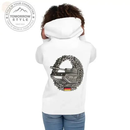 Panzerabzeichen Streetwear: Gestickter Bundeswehr - Hoodie - Tomorrow Style