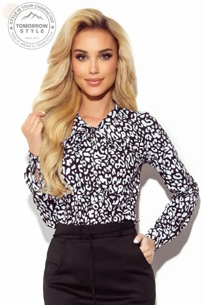 „Pink Power Tie - Bluse: Europäische Eleganz!“ - Tomorrow Style