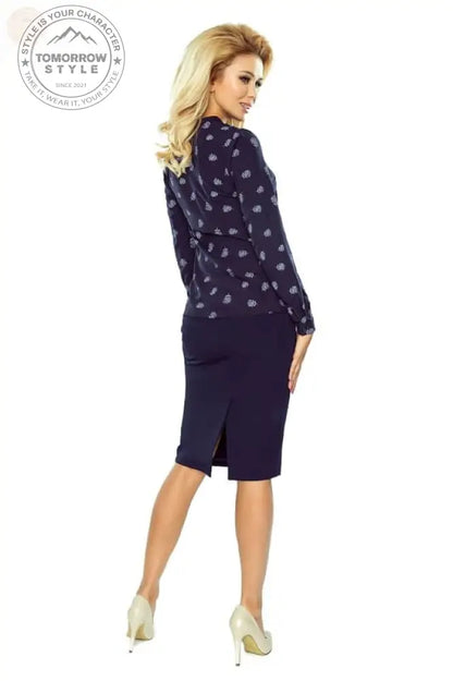 „Pink Power Tie - Bluse: Europäische Eleganz!“ - Tomorrow Style