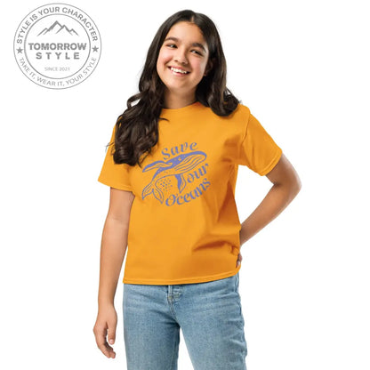 Planet - Power“ – Mädchen Classic Tee mit Umwelt - Botschaft - Tomorrow Style