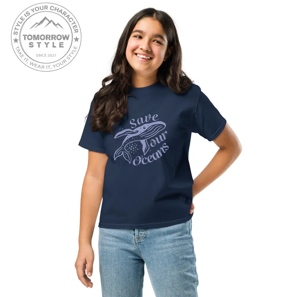 Planet - Power“ – Mädchen Classic Tee mit Umwelt - Botschaft - Tomorrow Style