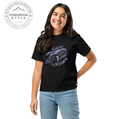 Planet - Power“ – Mädchen Classic Tee mit Umwelt - Botschaft - Tomorrow Style