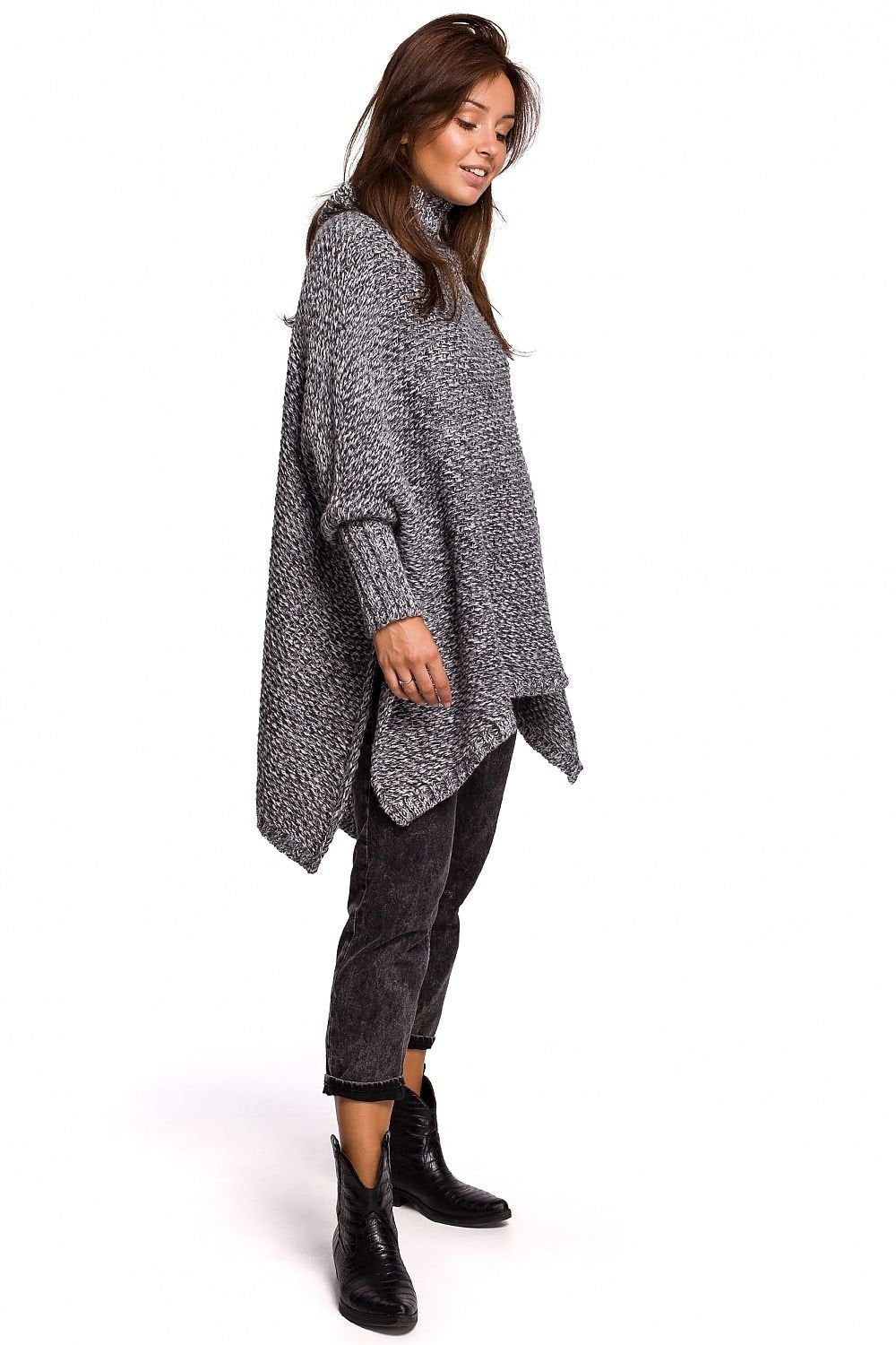 Poncho Model 148266 BE Knit - Tomorrow Style