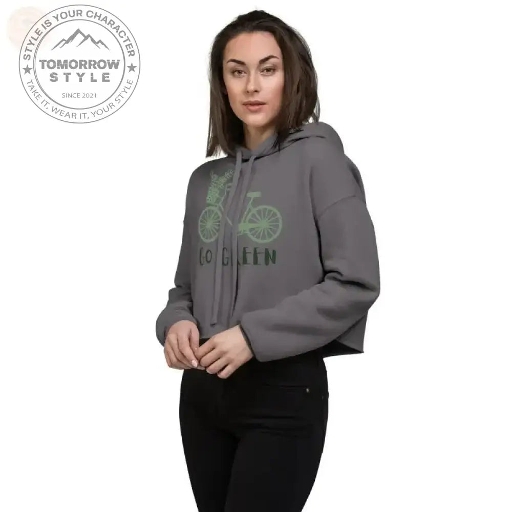 Zesty Chic: Premium Damen Crop Hoodie! - Tomorrow Style